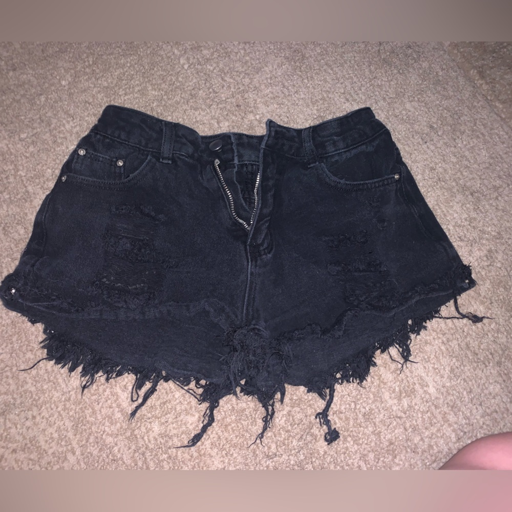 Ripped Jean Shorts